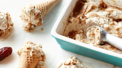 Medjool Date-Honey Caramel Ice Cream 