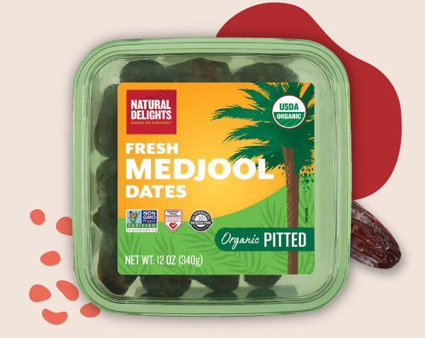 Natural Delights Pitted Organic Fresh Medjool Dates