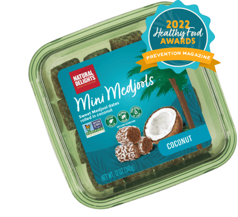 Natural Delights Coconut Mini Medjools - 2022 Healthy Food Awards - Prevention Magazine