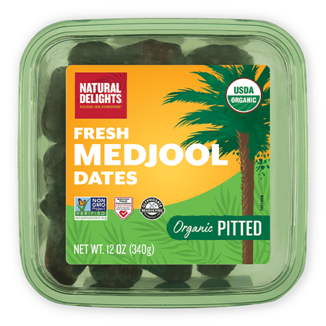 Natural Delights Pitted Organic Fresh Medjool Dates
