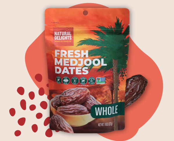 Natural Delights Whole Fresh Medjool Dates Pouch